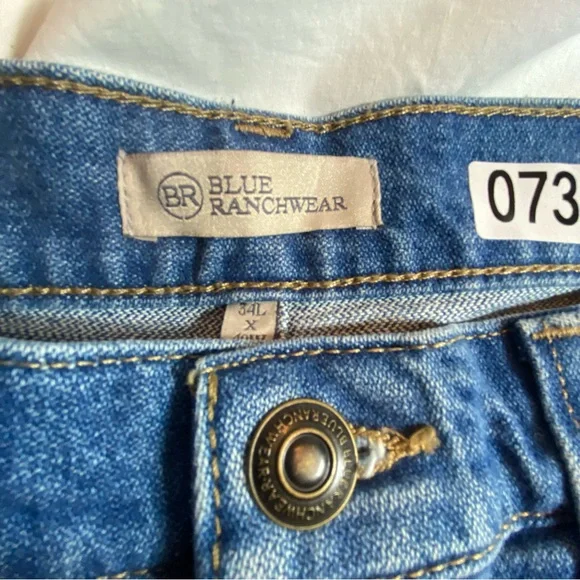Blue Ranchwear men’s regular straight jeans 40x34 NWT - Picture 10 of 12